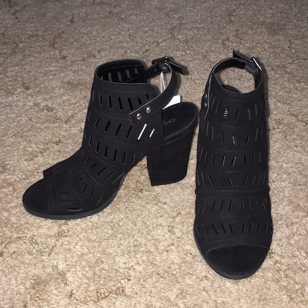 ❌SOLD❌Black Chunky Heels
